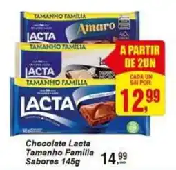 Negreiros Chocolate Lacta Tamanho Familia Sabores oferta
