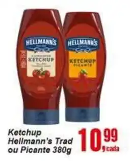Negreiros Ketchup Hellmann's Trad ou Picante oferta