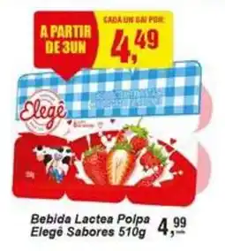 Negreiros Bebida Lactea Polpa Elegé Sabores oferta