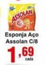Rossi Supermercado Esponja Aco Assolan c/8 oferta