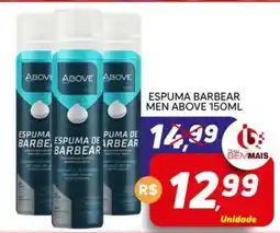 Supermercado Bem Barato Espuma de barbear men above oferta