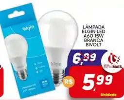 Supermercado Bem Barato Lâmpada elgin led a60 15w branca bivolt oferta