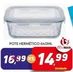 Supermercado Bem Barato Pote hermético oferta