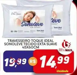 Supermercado Bem Barato Travesseiro toque ideal sonoleve tecido exta suave oferta
