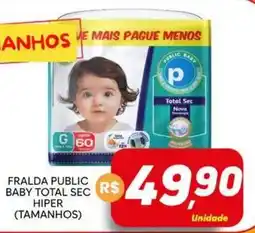 Supermercado Bem Barato Fralda public baby total sec hiper oferta