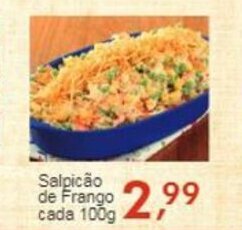 Rossi Supermercado Salpicao de Frango cada 100g oferta