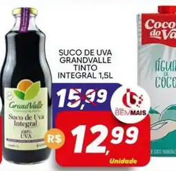 Supermercado Bem Barato Suco de uva integral oferta