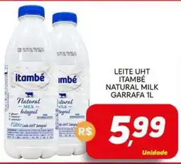 Supermercado Bem Barato Leite uht itambé natural milk garrafa 1l oferta
