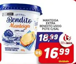 Supermercado Bem Barato Manteiga bendito com sal oferta