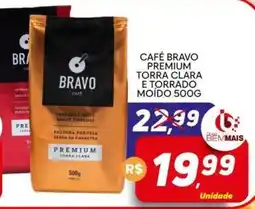 Supermercado Bem Barato Café bravo premium torra clara e torrado moído oferta