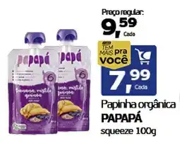 Cometa Supermercados Papinha orgânica papapá squeeze oferta