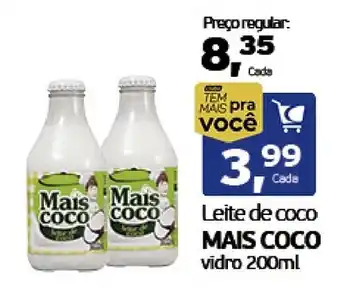 Leite de coco mais coco