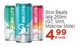 Rossi Supermercado Skol Beats lata 269ml oferta