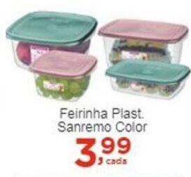 Rossi Supermercado Feirinha Plastico Sanremo Color oferta