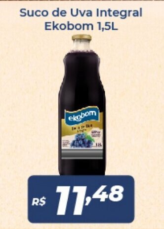 Suco de Uva Integral Ekobom 1.5L