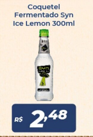 Atakarejo Coquetel Fermentado Syn Ice lemon 300ml oferta