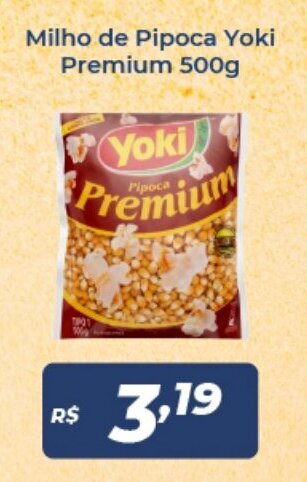 Atakarejo Milho de Pipoca Yoki Premium 500g oferta