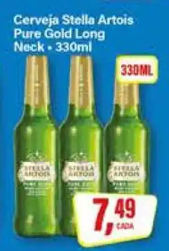 Rede Supermarket Cerveja Stella Artois Pure Gold Long Neck oferta