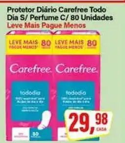 Rede Supermarket Protetor Diário Carefree Todo Dia S/ Perfume C/ 80 Unidades oferta