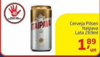 Tenda Atacado Cerveja pilsen itaipava lata 269ml oferta