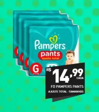 DB Supermercados Fd Pampers Pants Ajuste Total Tamanhos oferta