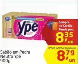 Tenda Atacado Sabão em pedra neutro ypê 900g oferta