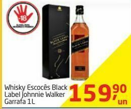 Tenda Atacado Whisky escocês black label johnnie walker 1l oferta