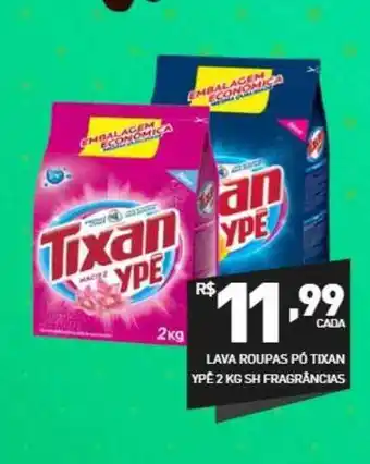 DB Supermercados Lava Roupas Pó Tixan Ypê Sh Fragrâncias 2kg oferta