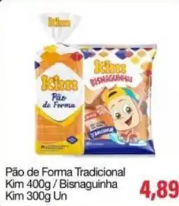 Spani Atacadista Pão de Forma Tradicional Kim / Bisnaguinha Kim oferta