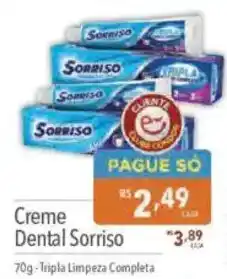 Supermercados Condor Creme Dental Sorriso oferta