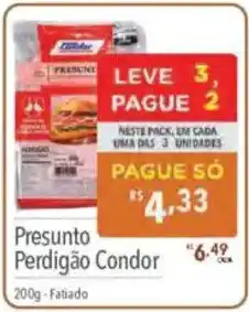 Supermercados Condor Presunto Perdigão Condor oferta