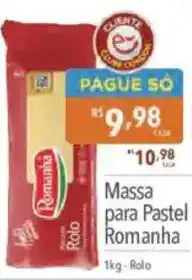 Supermercados Condor Massa para Pastel Romanha oferta