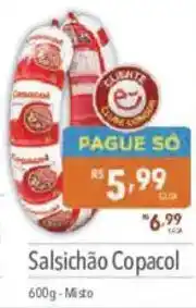 Supermercados Condor Salsichão Copacol oferta