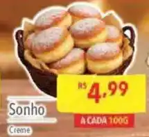 Supermercados Condor Sonho creme oferta