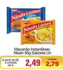 Spani Atacadista Macarrão instantâneo nissin 85g sabores un oferta