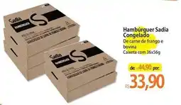 Atacadão Sadia - hambúrguer congelado oferta