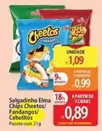 Atacadão Cebolitos - salgadinho elma chips cheetos/fandangos/cebolitos oferta