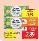 Atacadão Dona benta - massa de lasanha oferta