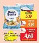 Atacadão Dona benta - macarrão com ovos oferta
