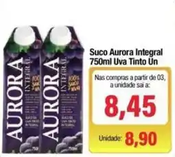 Spani Atacadista Suco aurora integral 750ml uva tinto un oferta
