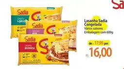 Atacadão Sadia - lasanha oferta