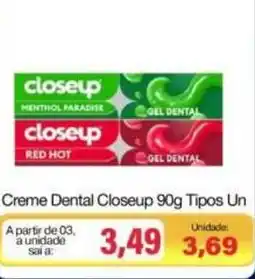 Spani Atacadista Creme Dental Closeup Tipos Un oferta