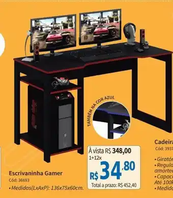 Escrivaninha Gamer