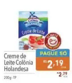 Supermercados Condor Creme de Leite Colônia Holandesa oferta