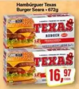 Rede Supermarket Hambúrguer texas burger seara oferta