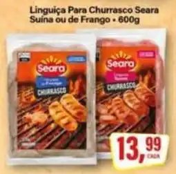 Rede Supermarket Linguiça para churrasco seara suína ou de frango oferta