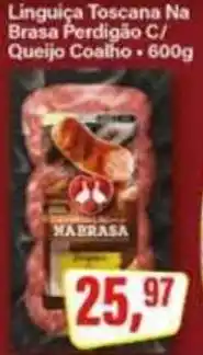 Rede Supermarket Linguiça Toscana Na Brasa Perdigão C/ Queijo Coalho oferta