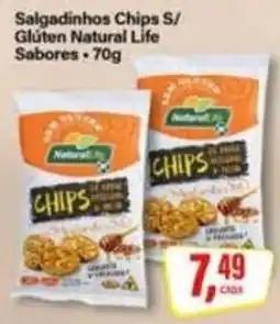 Rede Supermarket Salgadinhos Chips S/ Glúten Natural Life oferta