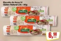 Rede Supermarket Biscoito de Arroz S/ Glúten Natural Life oferta