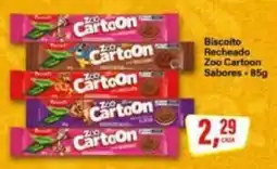 Rede Supermarket Biscoito recheado zoo cartoon sabores oferta